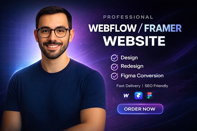 design, develop webflow website redesign, convert figma to framer or webflow