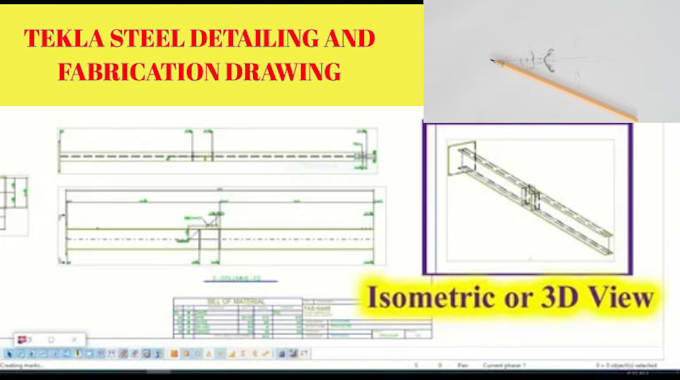 provide tekla steel detailing and fabrication drawing