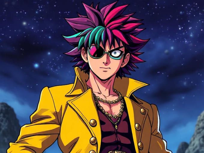 draw you, your character in jojo style