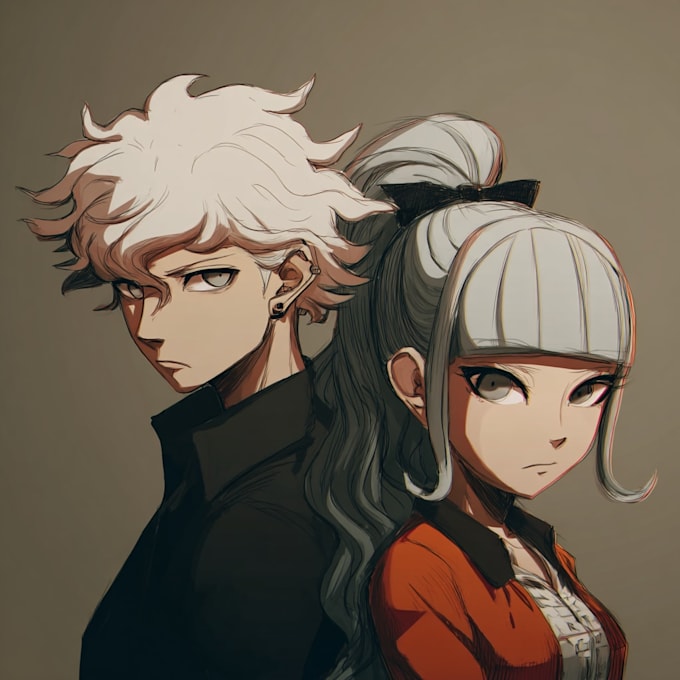 do danganronpa style art for you