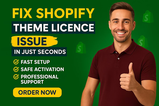 install and fix your shopify theme license issue