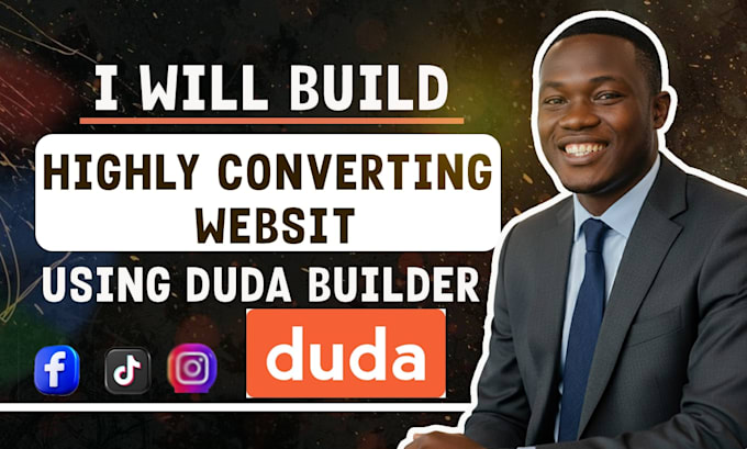 build and design your professional website using duda website builder