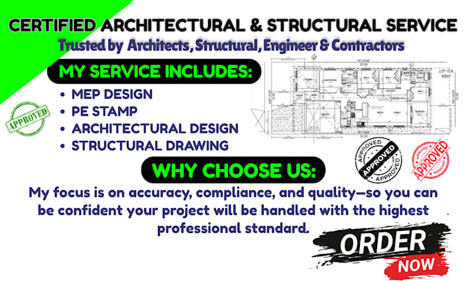 Licensed architect for city permit architectural drawings pe stamp ...