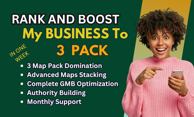 Increase google my business to 3 map pack boost gmb optimization maps ...
