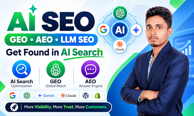 provide monthly SEO service, onpage optimization, aeo geo, hvac plumber roofing