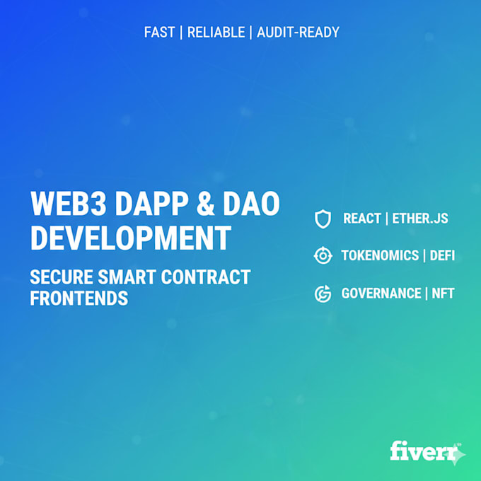 develop your web3 dapp nd dao defi nft smart contract with solana solidity ether