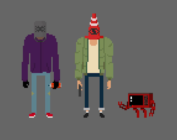 create pixel art characters and animations for your games