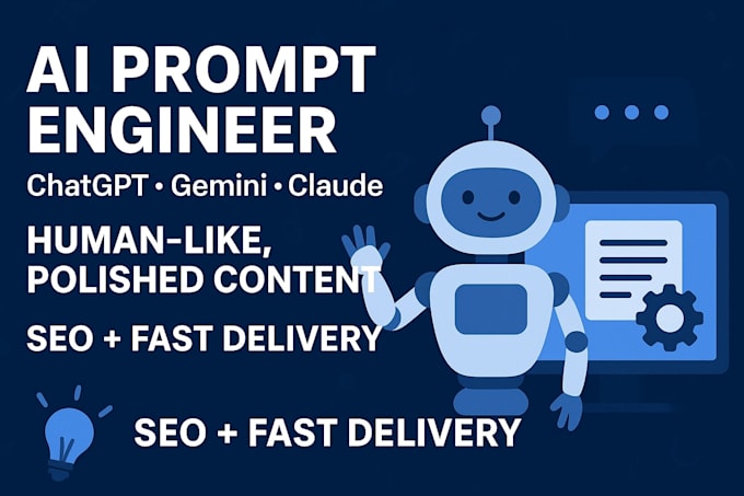 Be ai prompt engineer for chatgpt, gemini, claude, create human ...