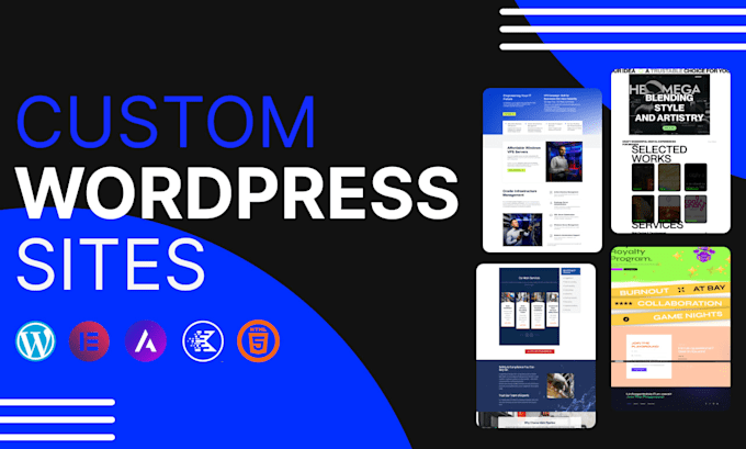 develop wordpress website and design or redesign wordpress