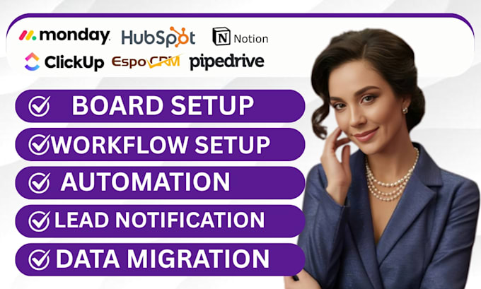 install espo crm hubspot automation monday board setup pipedrive workflow crm