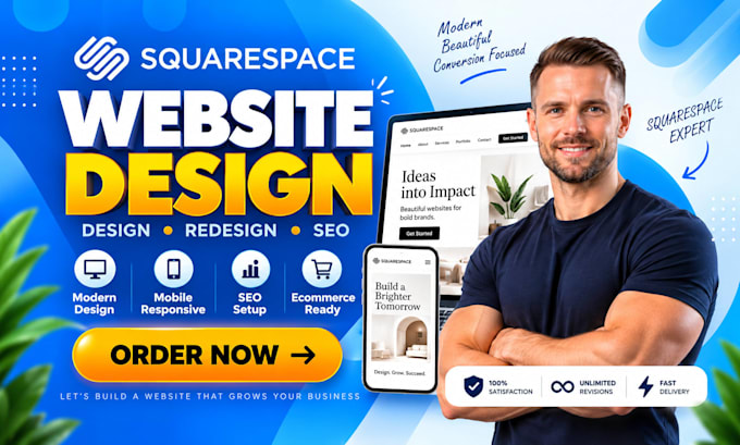 build squarespace website design redesign square space website development