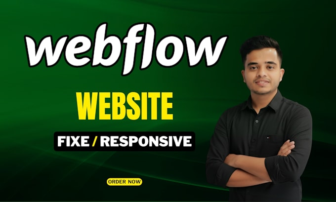 fix responsive or layout issue or bugs fix webflow website