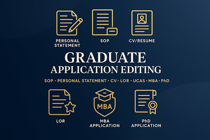 edit grad school personal statement cv, sop mba phd ucas lor masters application