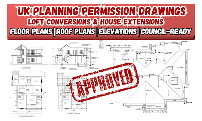 Create professional uk planning permission drawings by John_anderson17 ...