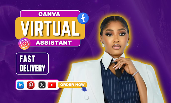 be your canva virtual assistant for your social media design