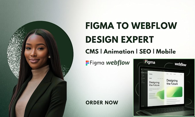 design redesign responsive webflow website for your brand
