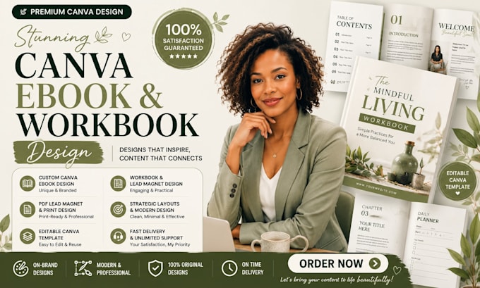 design canva ebook design, canva workbook, canva ebook lead magnet