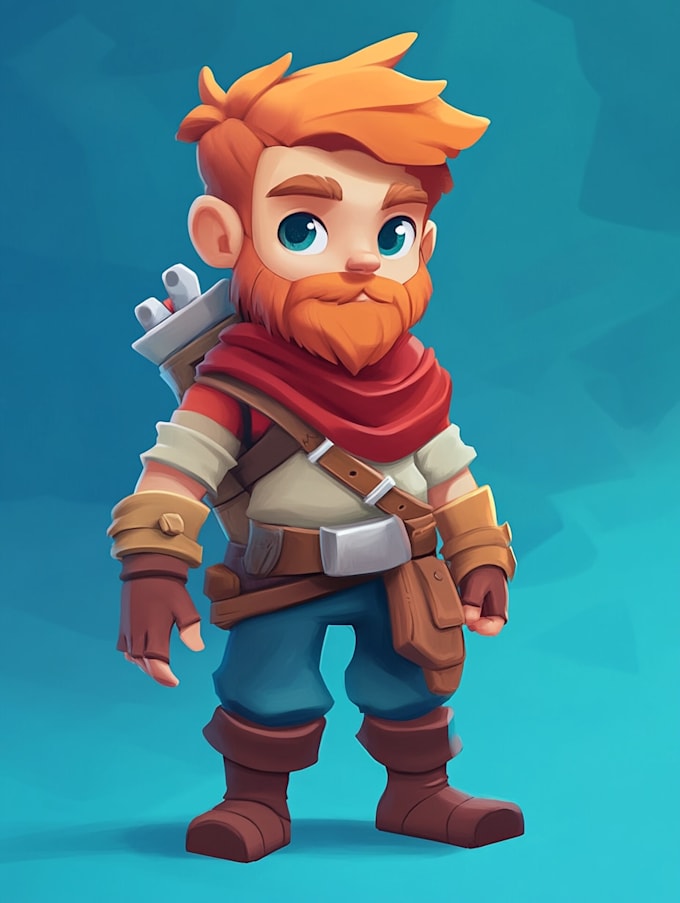do 2d character design, 2d game character, concept