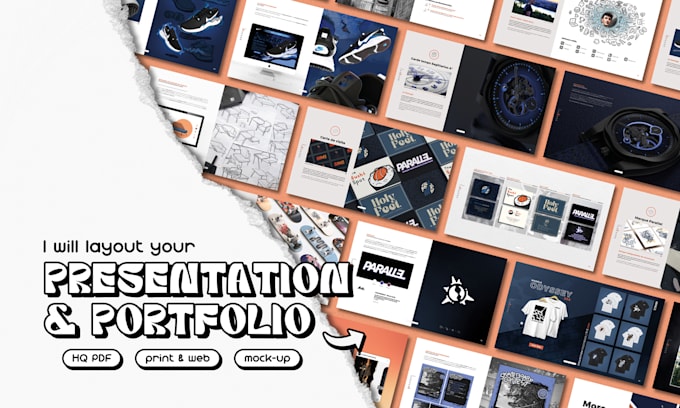 design your PDF presentation and portfolio