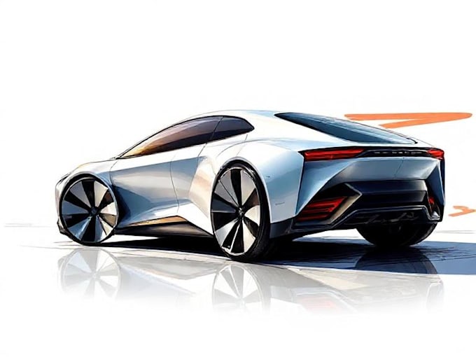 drawing a car or vehicle design