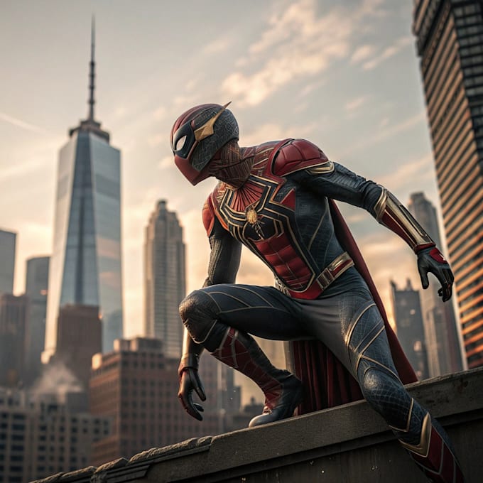 illustrate marvel style superhero illustration