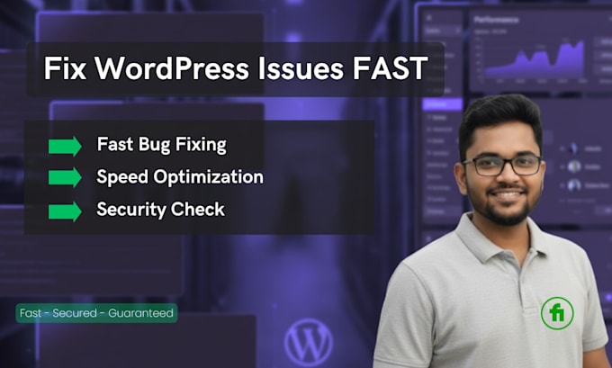 fix any wordpress issue, error, bug, or problem