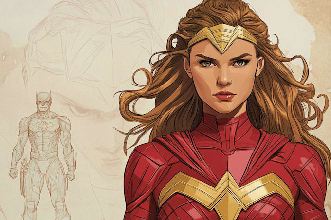 do superhero character for comics