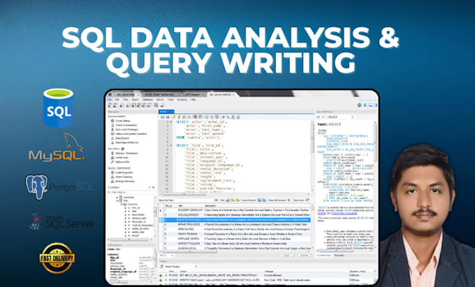 write optimized sql queries for reports and data analysis