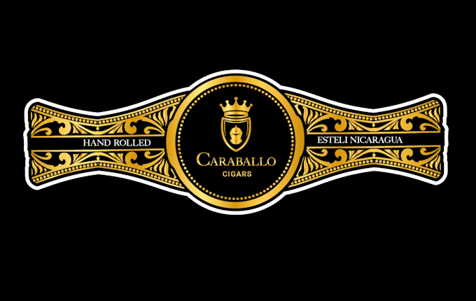 design premium cigar band, labels, box, and logo