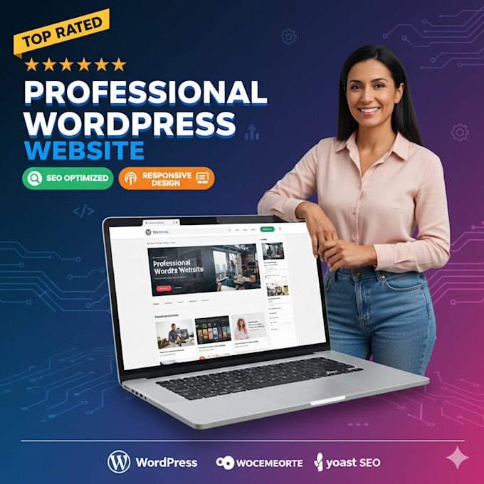 design develop a professional SEO optimized responsive wordpress business site