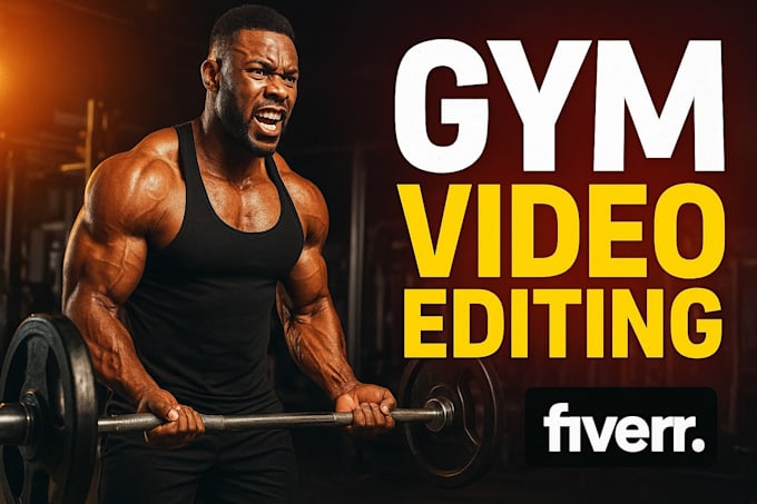 edit high quality gym workout reels, social media, promos