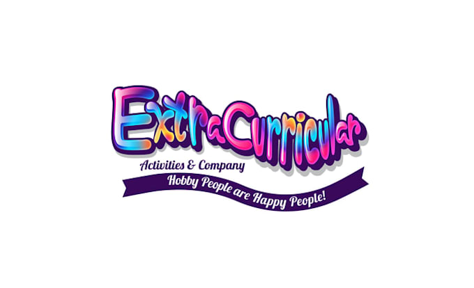 design fun summer camp style wordmark logo