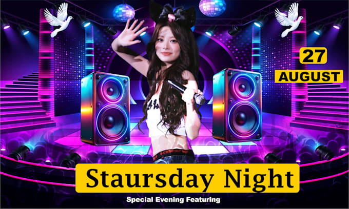 do pro party, club flyer, flyer design within 6 hours