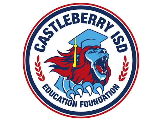 create eye catching castleberry isd education logo design
