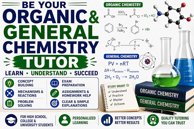 be your organic and general chemistry tutor