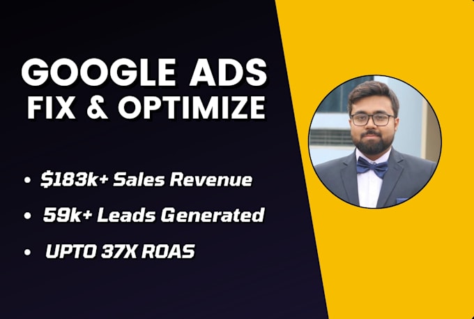 fix and optimize PPC google ads campaign as expert manager