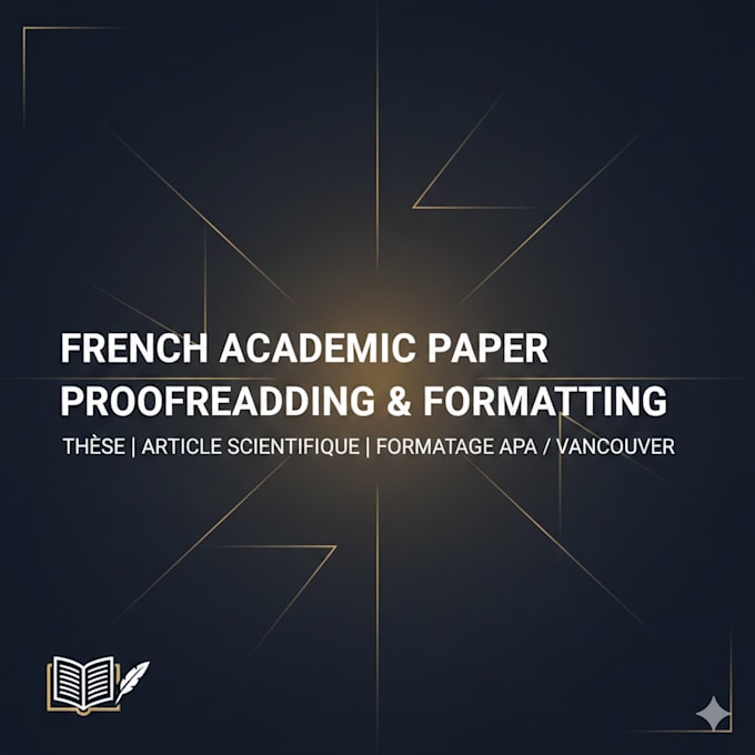 proofread, edit and format your french academic paper