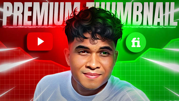 design premium youtube thumbnail professionally
