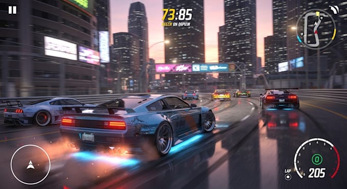 design and develop custom car game for unity or unreal engine