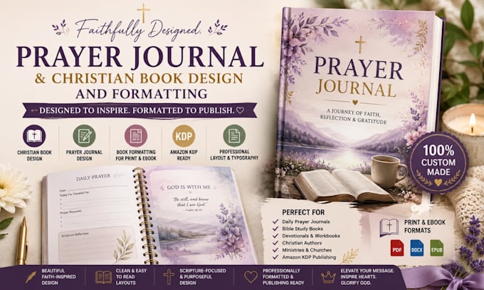 design prayer journal design edit christian book formatting kdp journal format