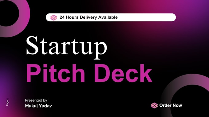 desing professional powerpoint presentation pitch deck