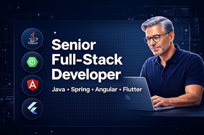 develop enterprise fullstack applications with java spring boot angular flutter