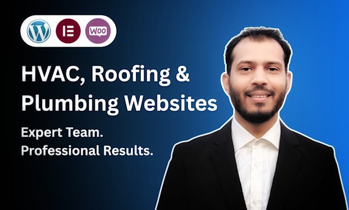 build a roofing plumbing and hvac wordpress website