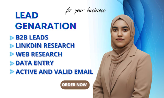 collect niche based leads generation, linkdin research, data