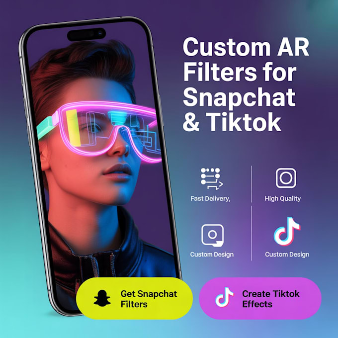 Custom ar filter tiktok filter snapchat filter agumented reality by ...