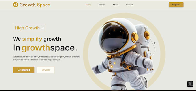 develop a responsive react js frontend web application