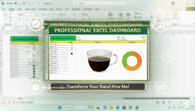 design professional and interactive excel dashboards and reports