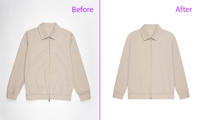 make flat lay clothing editing ,ghost mannequin, neck joint