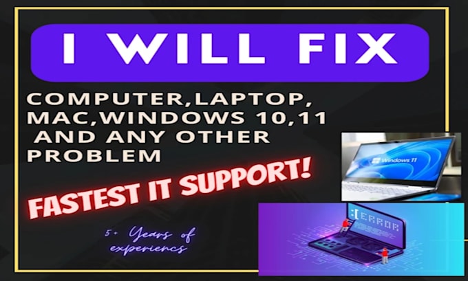provided remote desktop support for windows mac network email and printer issues
