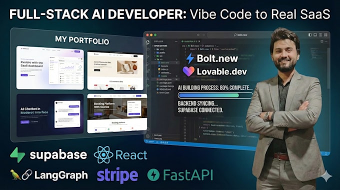 production ready saas mvp using bolt new, lovable, cursor, cloudecode, supabase